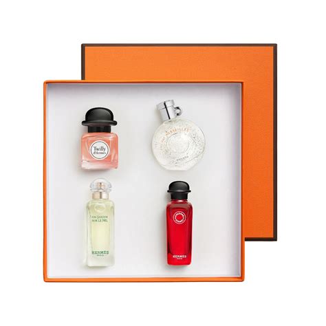 hermes men fragrance set|hermes miniature perfume gift set.